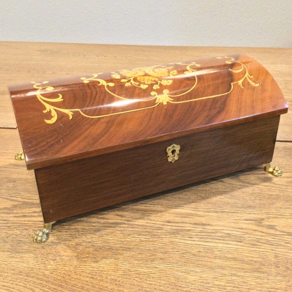 VINTAGE SWISS REUGE MUSIC JEWELRY BOX
